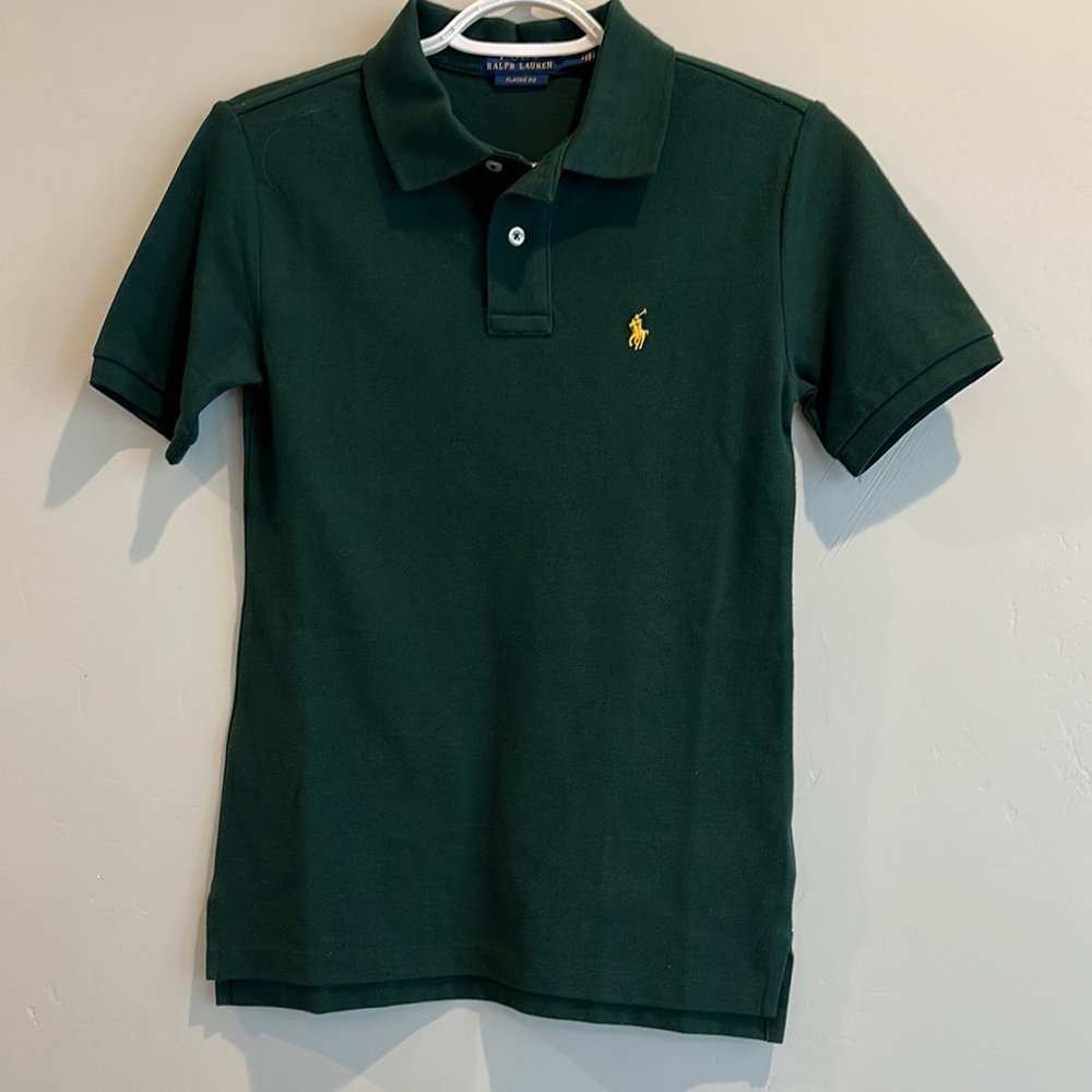 Ralph Lauren Green Polo Shirt for Boys
